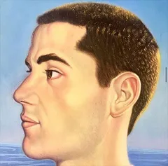 Perfil frente al mar, retrato de Florentino Santana Gala